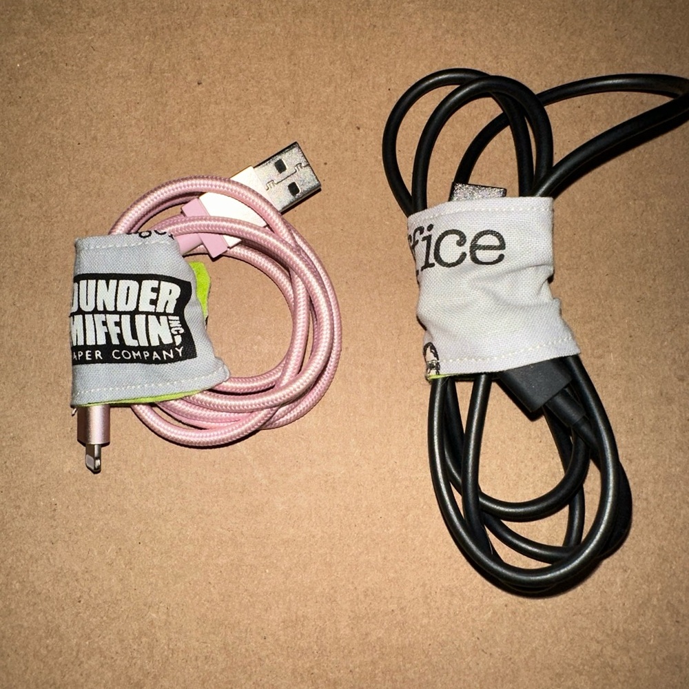 Handmade Cord Savers- Set of 2 The Office themed